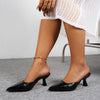 👠 Point Toe Flare Heels Sandals 👠 thumbnail
