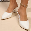 👠 Point Toe Flare Heels Sandals 👠 thumbnail