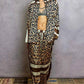 POL Leopard Printed Woven Wide Leg Drawstring Pants
