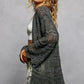 POL Openwork Lightweight Open Front Cardigan with Scalloped Edge - MegaSuperStar