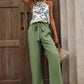 Printed Tank Top and Wide Leg Pants Set - MegaSuperStar