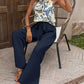 Printed Tank Top and Wide Leg Pants Set - MegaSuperStar