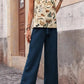 Printed Tank Top and Wide Leg Pants Set - MegaSuperStar