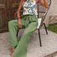 Printed Tank Top and Wide Leg Pants Set - MegaSuperStar