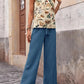 Printed Tank Top and Wide Leg Pants Set - MegaSuperStar