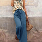 Printed Tank Top and Wide Leg Pants Set - MegaSuperStar