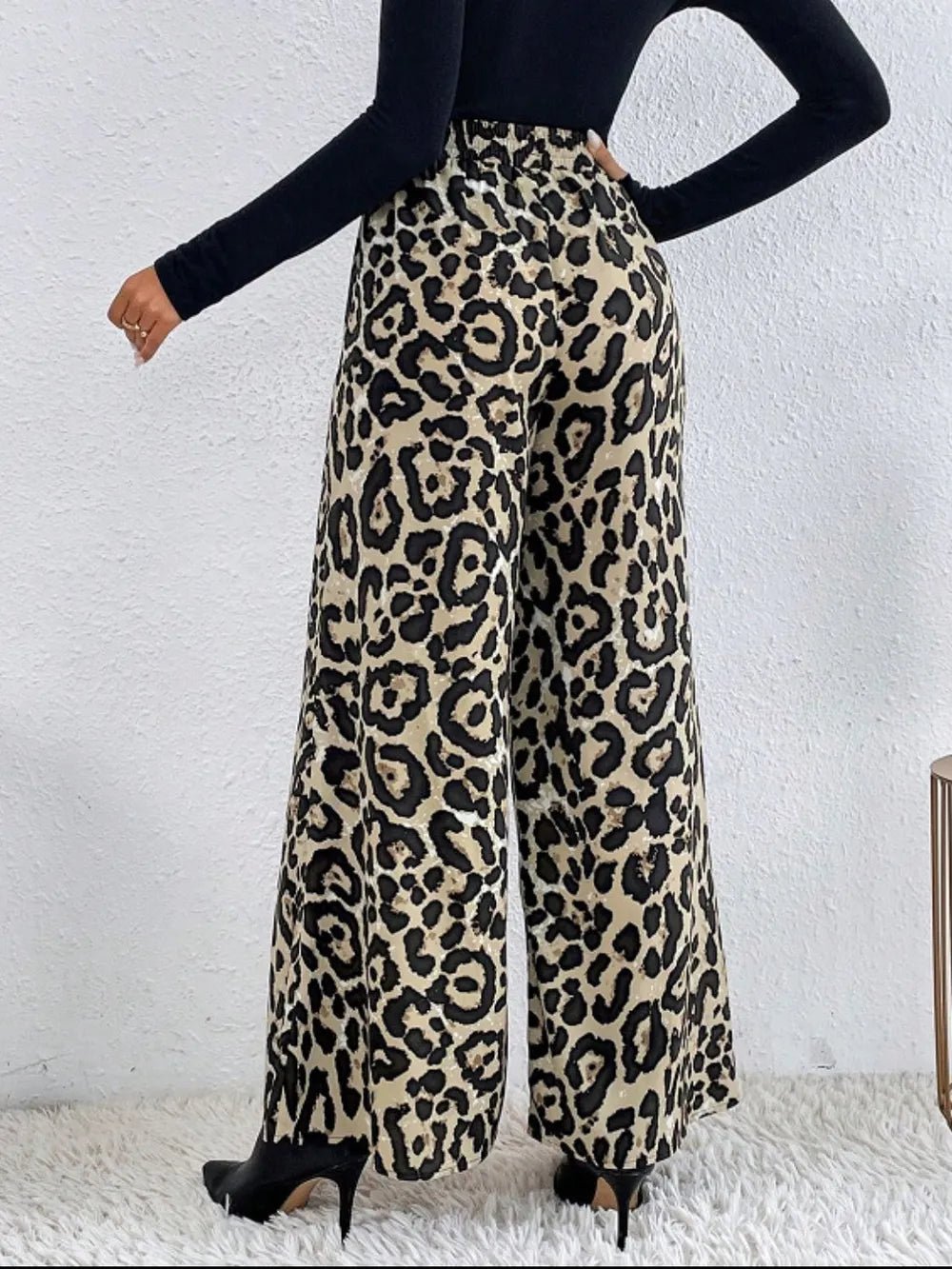 💖 Printed Wide Leg Pants with Elastic Waist for Ultimate Comfort 💖 - MegaSuperStar