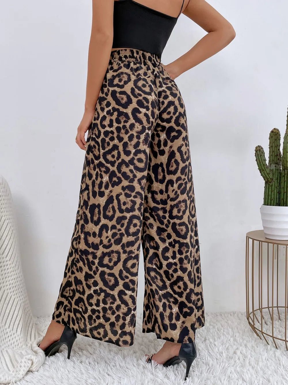 💖 Printed Wide Leg Pants with Elastic Waist for Ultimate Comfort 💖 - MegaSuperStar