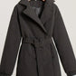 Puffer Long Sleeve Winter Coat with Belt - MegaSuperStar