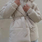 Puffer Long Sleeve Winter Coat with Belt - MegaSuperStar
