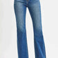 RISEN High Rise Flare Jeans for Effortless Style and Comfort - MegaSuperStar