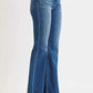 RISEN High Rise Flare Jeans for Effortless Style and Comfort - MegaSuperStar
