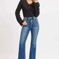RISEN High Rise Flare Jeans for Effortless Style and Comfort - MegaSuperStar