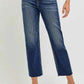 RISEN High Rise Slim Barrel Jeans for Trendy Comfort and Style - MegaSuperStar