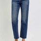 RISEN High Rise Slim Barrel Jeans for Trendy Comfort and Style - MegaSuperStar