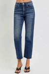 💕 RISEN High Rise Slim Barrel Jeans for Trendy Comfort and Style 💕 thumbnail
