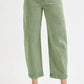 RISEN Plus Size Tummy Control Jeans - High Rise Crop Barrel Style for Ultimate Comfort - MegaSuperStar