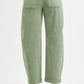 RISEN Plus Size Tummy Control Jeans - High Rise Crop Barrel Style for Ultimate Comfort - MegaSuperStar