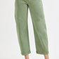 RISEN Plus Size Tummy Control Jeans - High Rise Crop Barrel Style for Ultimate Comfort - MegaSuperStar