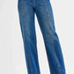 RISEN Seam Detail Wide Leg Jeans - Stylish Risen Wide Leg Jeans for Every Occasion - MegaSuperStar