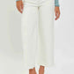 RISEN Tummy Control Wide Jeans - High Rise Crop Fit - MegaSuperStar