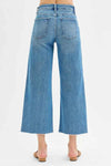 💕 RISEN Tummy Control Wide Leg Jeans with Mid Rise and Front Slit 💕 thumbnail
