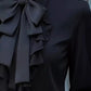 Ruffled Tie Front Blouse for Chic Style and Comfort - MegaSuperStar
