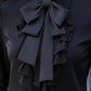 Ruffled Tie Front Blouse for Chic Style and Comfort - MegaSuperStar