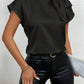 Satin Bow Tie Neck Blouse - MegaSuperStar