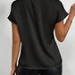 Satin Bow Tie Neck Blouse - MegaSuperStar