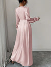 ✨ Satin Maxi Dress with Long Sleeves for Elegant Style ✨ thumbnail