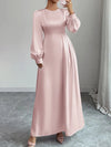 ✨ Satin Maxi Dress with Long Sleeves for Elegant Style ✨ thumbnail