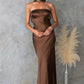 Satin Tube Maxi Dress - MegaSuperStar
