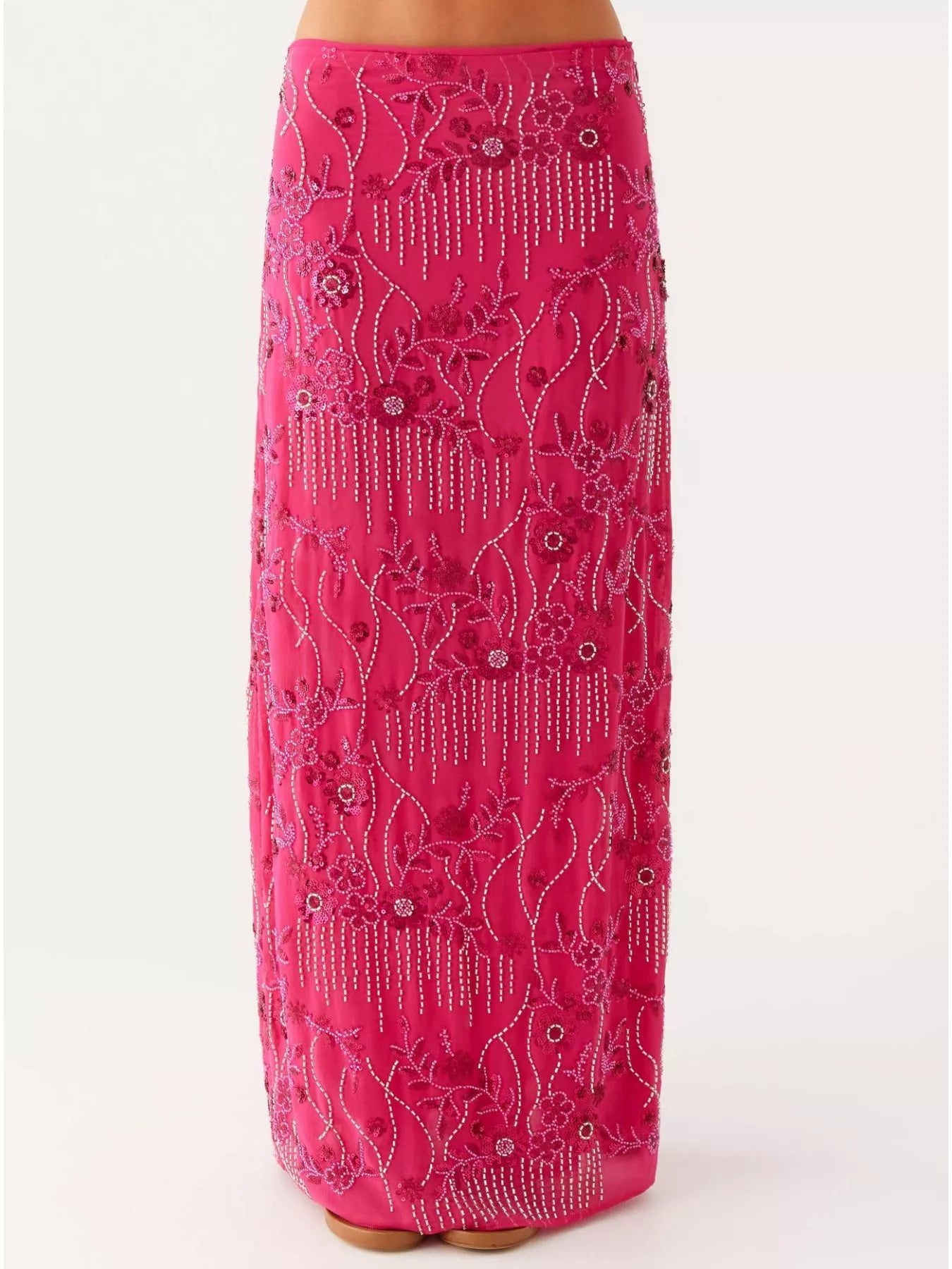 ✨ Sequin Embroidered Maxi Skirt 💃 - MegaSuperStar