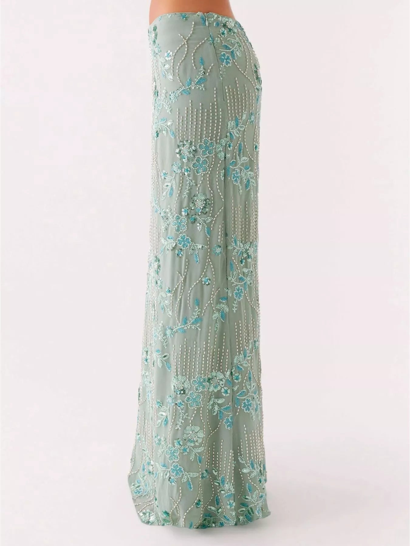 ✨ Sequin Embroidered Maxi Skirt 💃 - MegaSuperStar