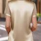 Sheer Sleeve V - Neck Top - MegaSuperStar