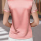 Sheer Sleeve V - Neck Top - MegaSuperStar