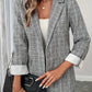 💕 Single - Breasted Plaid Blazer - Sleek Sophistication 💕 - MegaSuperStar