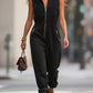 Sleeveless Zip - Up Jumpsuit - MegaSuperStar