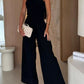 Smocked Tube Wide - Leg Jumpsuit - MegaSuperStar