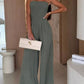 Smocked Tube Wide - Leg Jumpsuit - MegaSuperStar