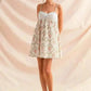 SO ME Floral Print Mini Dress - Mixed Floral Sleeveless Mini Dress - MegaSuperStar