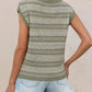 Striped Round Neck Knit Top - MegaSuperStar