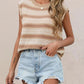 Striped Round Neck Knit Top - MegaSuperStar