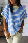 Striped Short Sleeve Top for Casual Style thumbnail