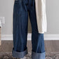 Striped Wide - Leg Jeans - MegaSuperStar
