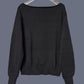 Studded Single Shoulder Knit Top - MegaSuperStar
