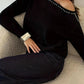 Studded Single Shoulder Knit Top - MegaSuperStar