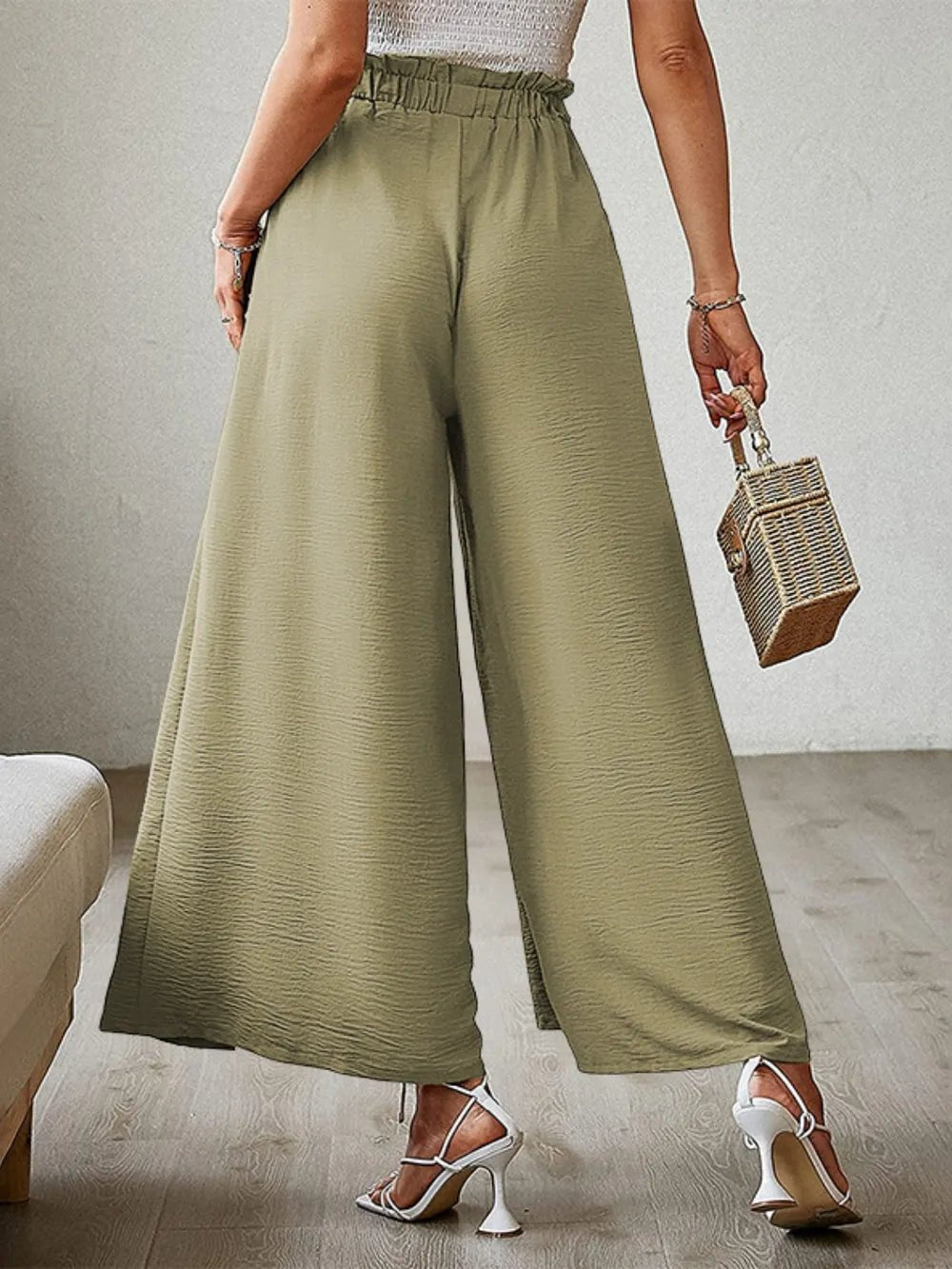 💕 Tied Slit Wide Leg Pants - Modern Edge 💕 - MegaSuperStar