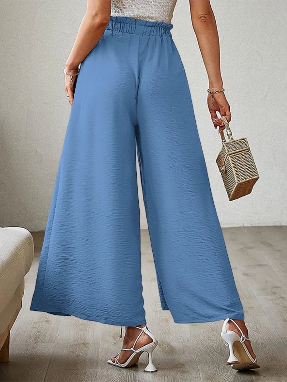 💕 Tied Slit Wide Leg Pants - Modern Edge 💕 - MegaSuperStar